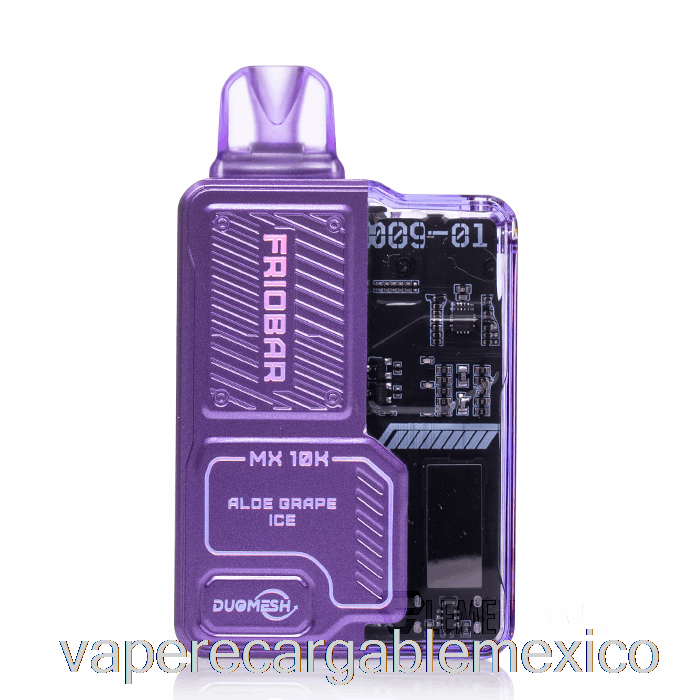 Vape Recargable Freemax Friobar Mx 10k Desechable Aloe Uva Hielo